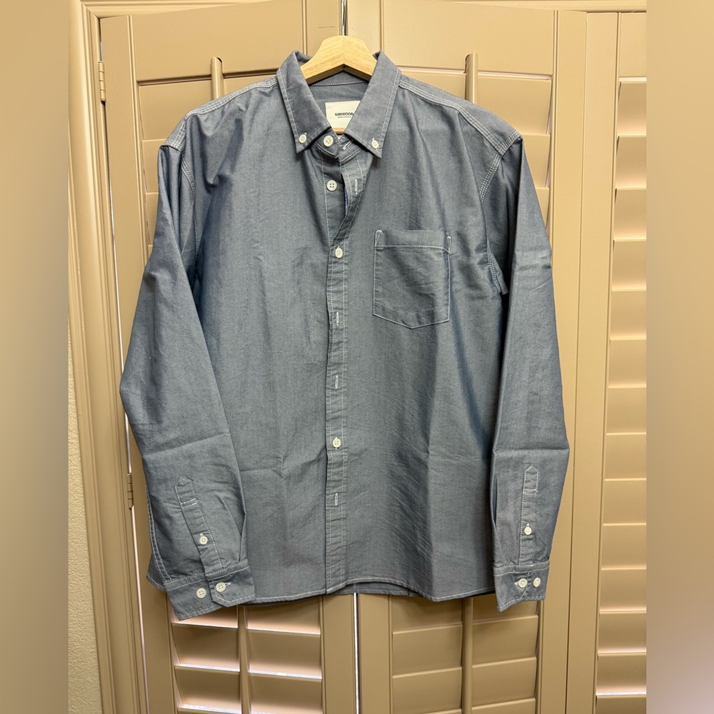 Men's Blue Button-Down Shirt